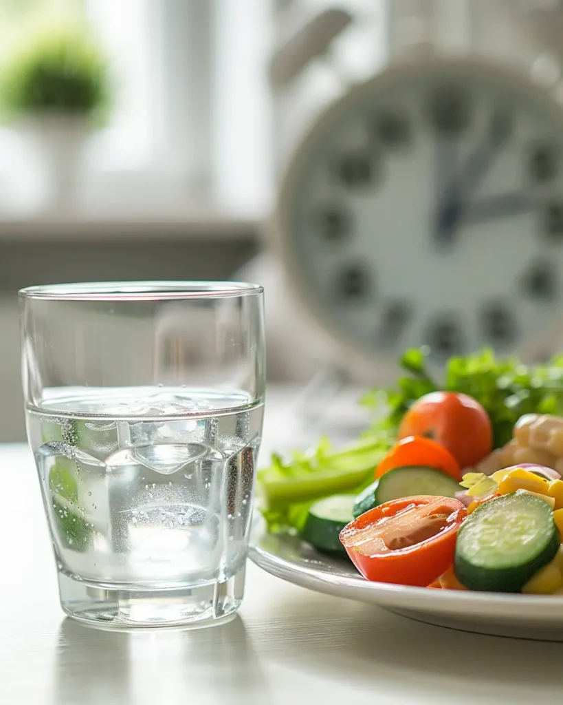Gelatin drink consumed 15 minutes before healthy meal for portion control