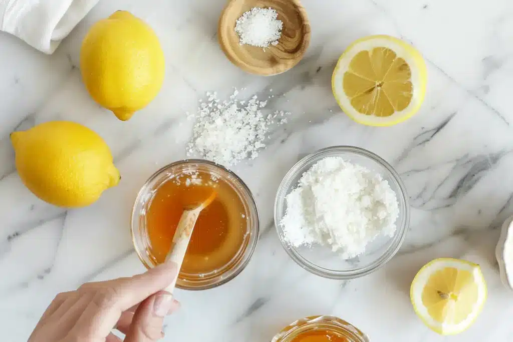 Step by step process of making Jillian Michaels gelatin trick recipe with warm water