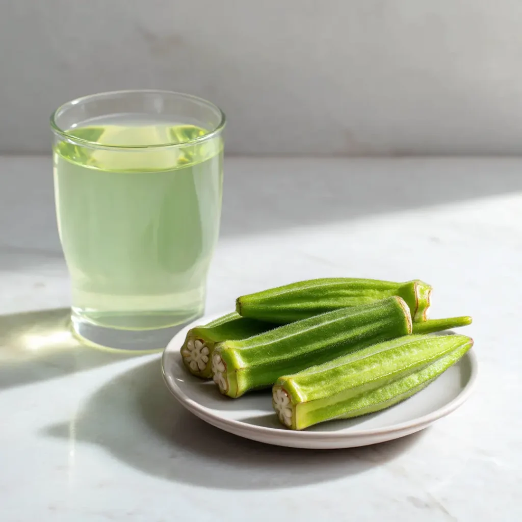 Okra water versus whole okra comparison for nutrition and health benefits