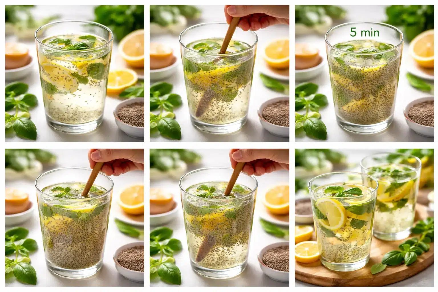 Dr Mindy Pelz lemon basil chia detox drink
