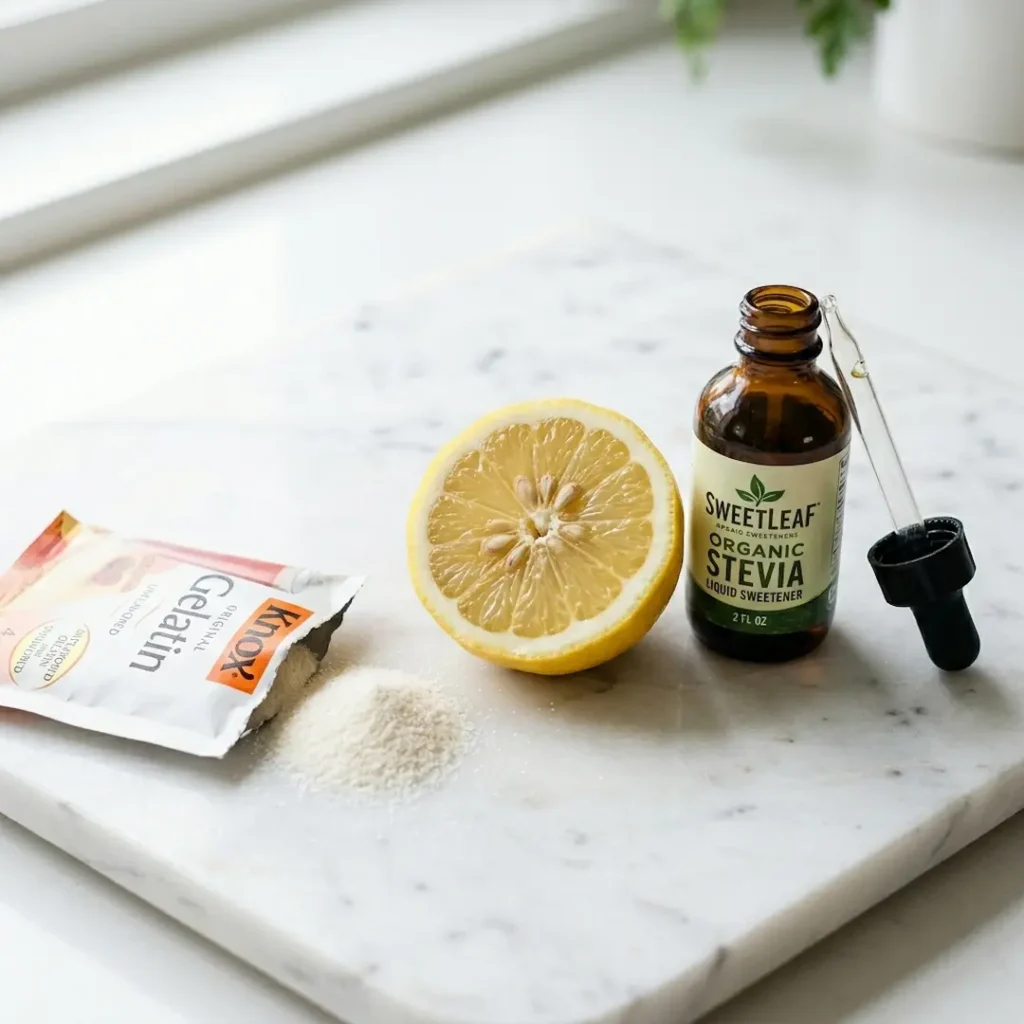 dr-jennifer-gelatin-weight-loss-ingredients Minimal ingredients needed for the dr jennifer gelatin weight loss daily routine.