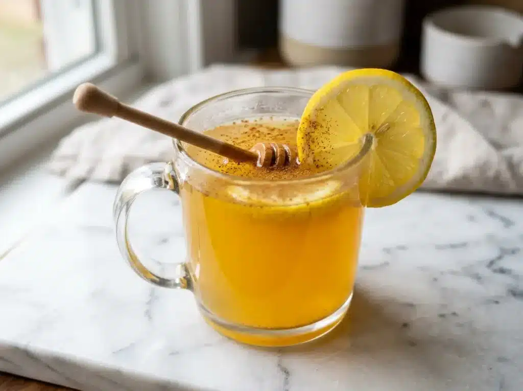 Fully assembled Dr. William Li honey and lemon gut tonic