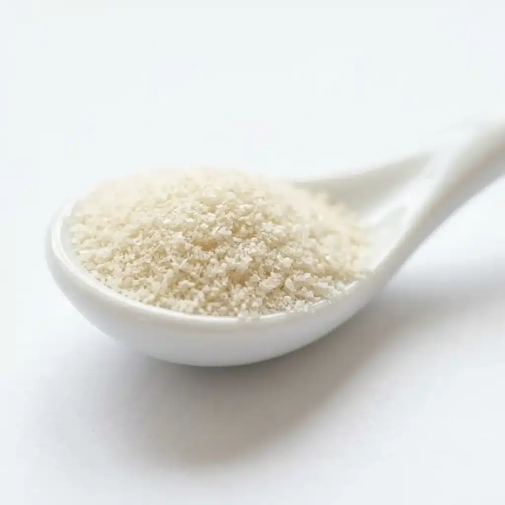 gelatin-powder-detail High-quality grass-fed bovine gelatin powder close-up.