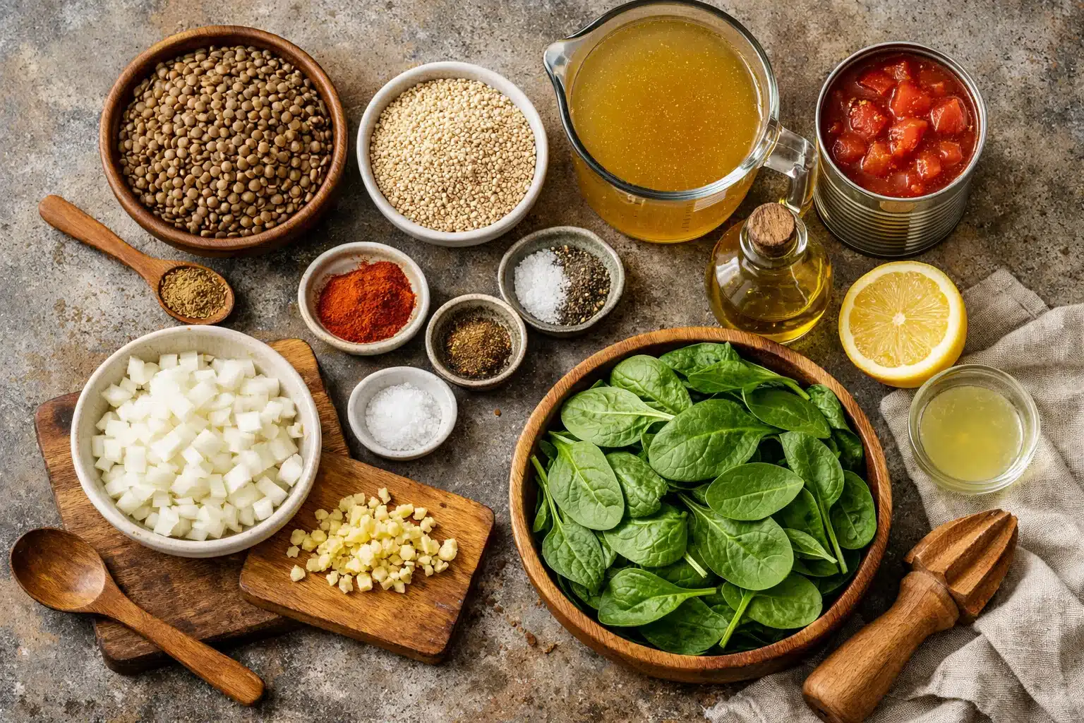 Simple Plant Based Dinner Recipes with Lentils and Quinoa