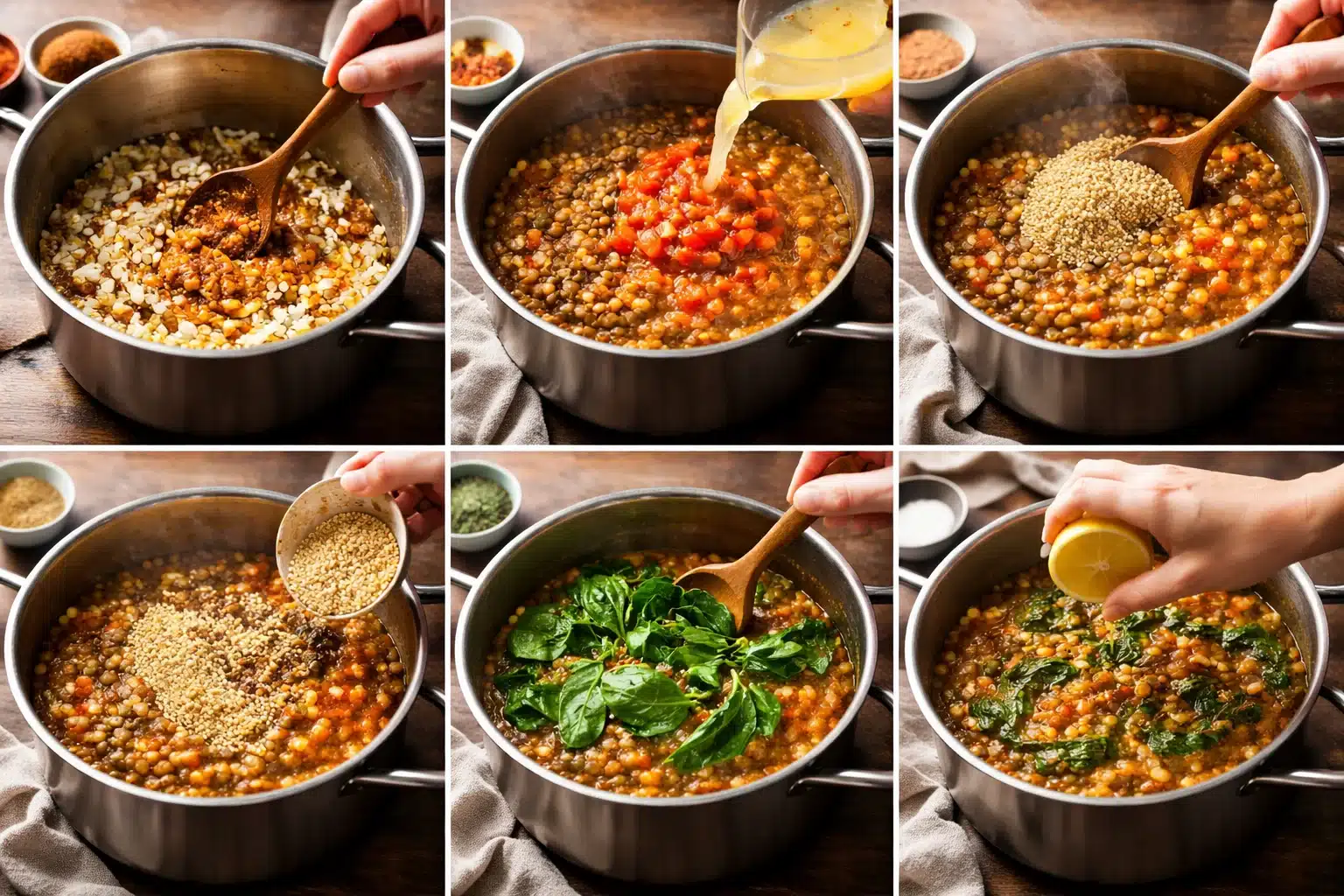 Simple Plant Based Dinner Recipes with Lentils and Quinoa