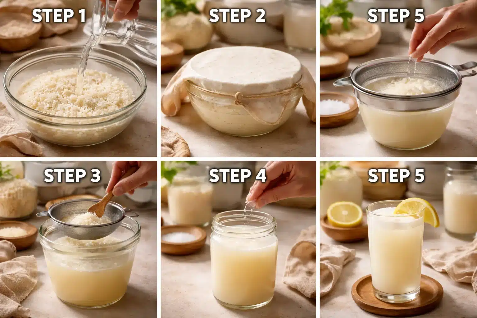 rice water fermented weight loss drink