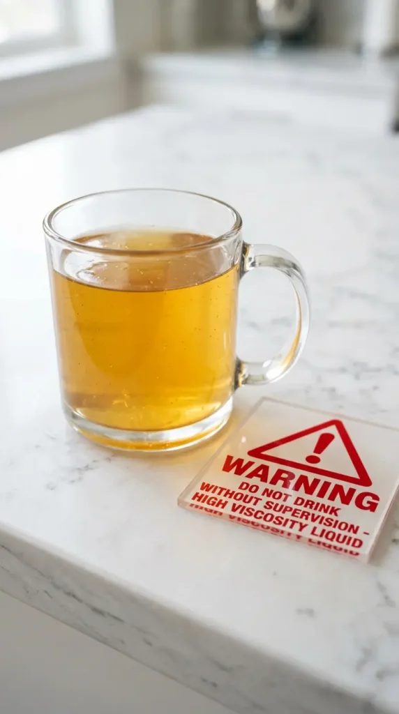 A warning graphic about the dangerous weight loss gelatin scam