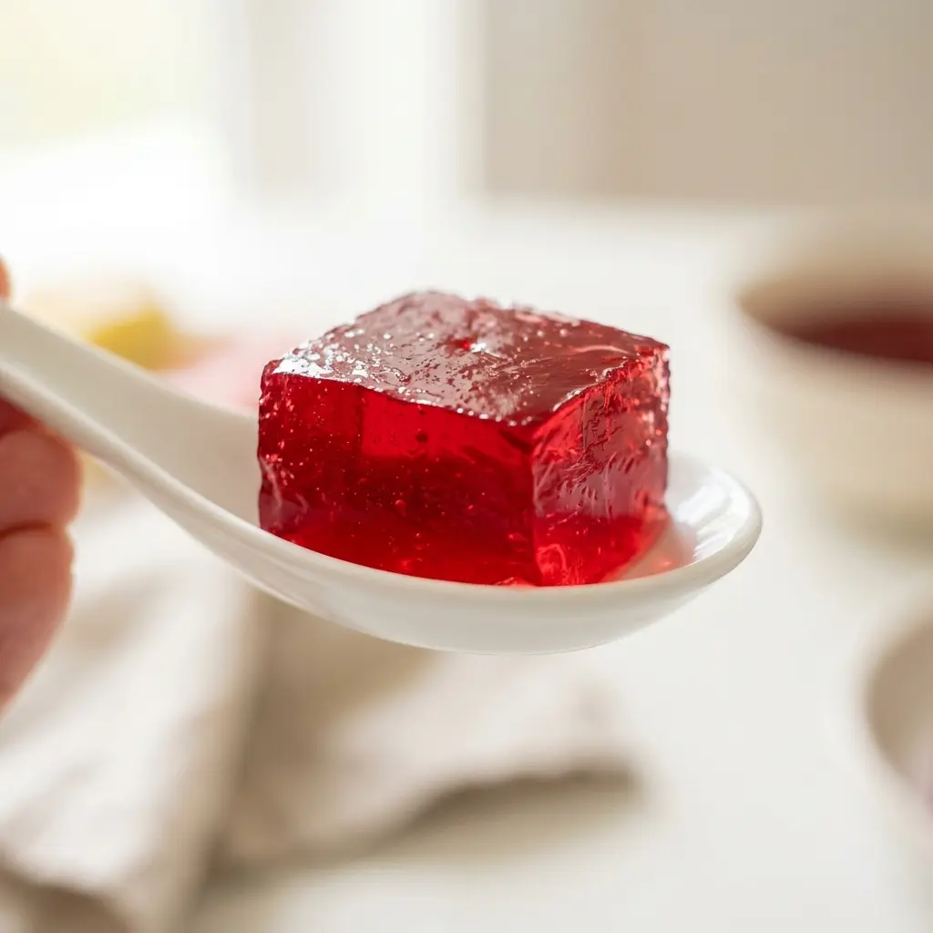 Single dose of gut healing gelatin snack.